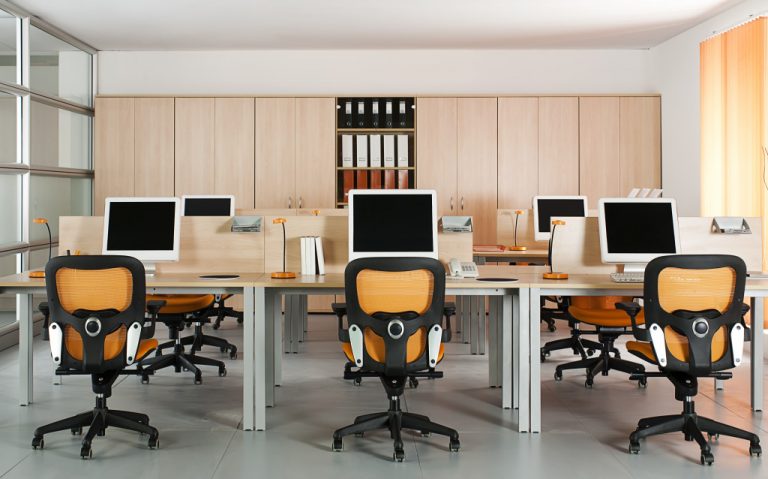 office chairs and computers