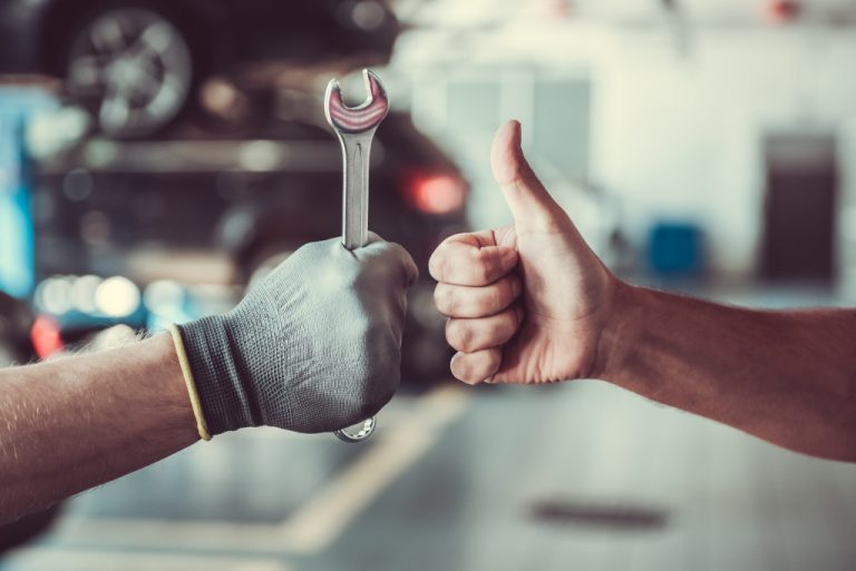mechanic and customer