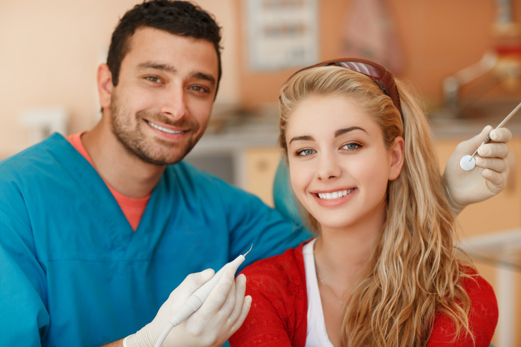 dentist and patient