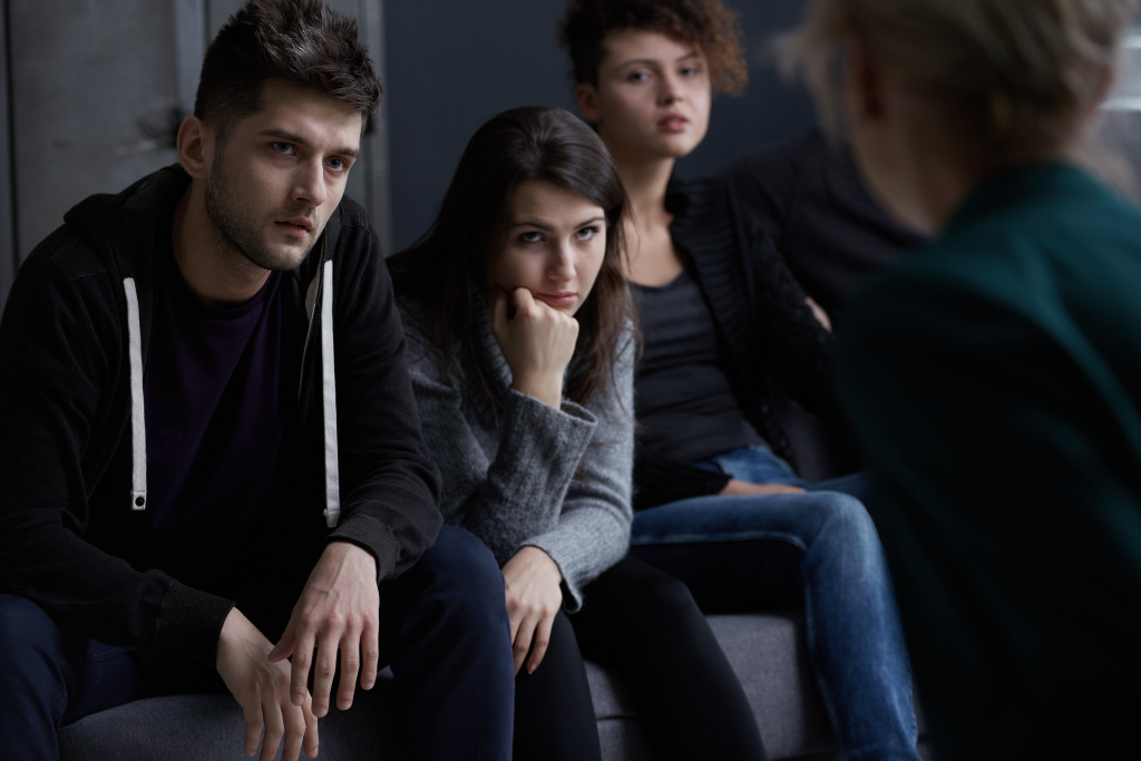 people undergoing a counseling