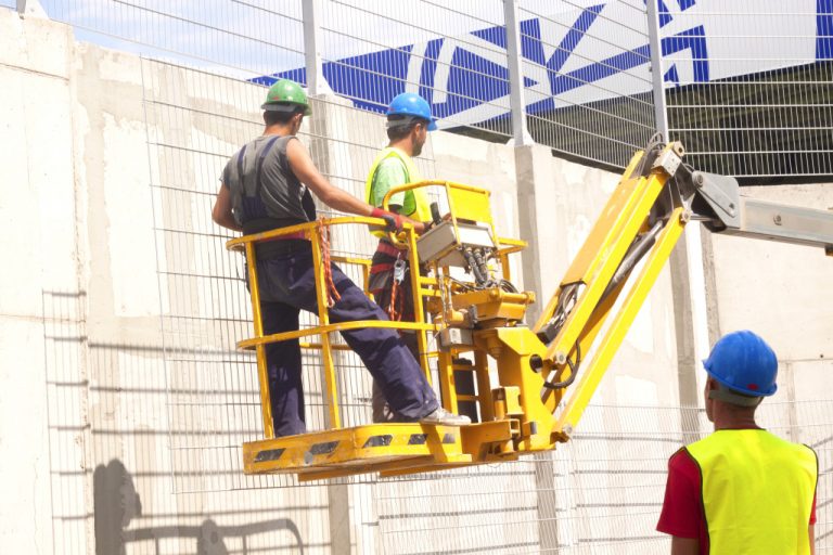 a team of workers in a construction site
