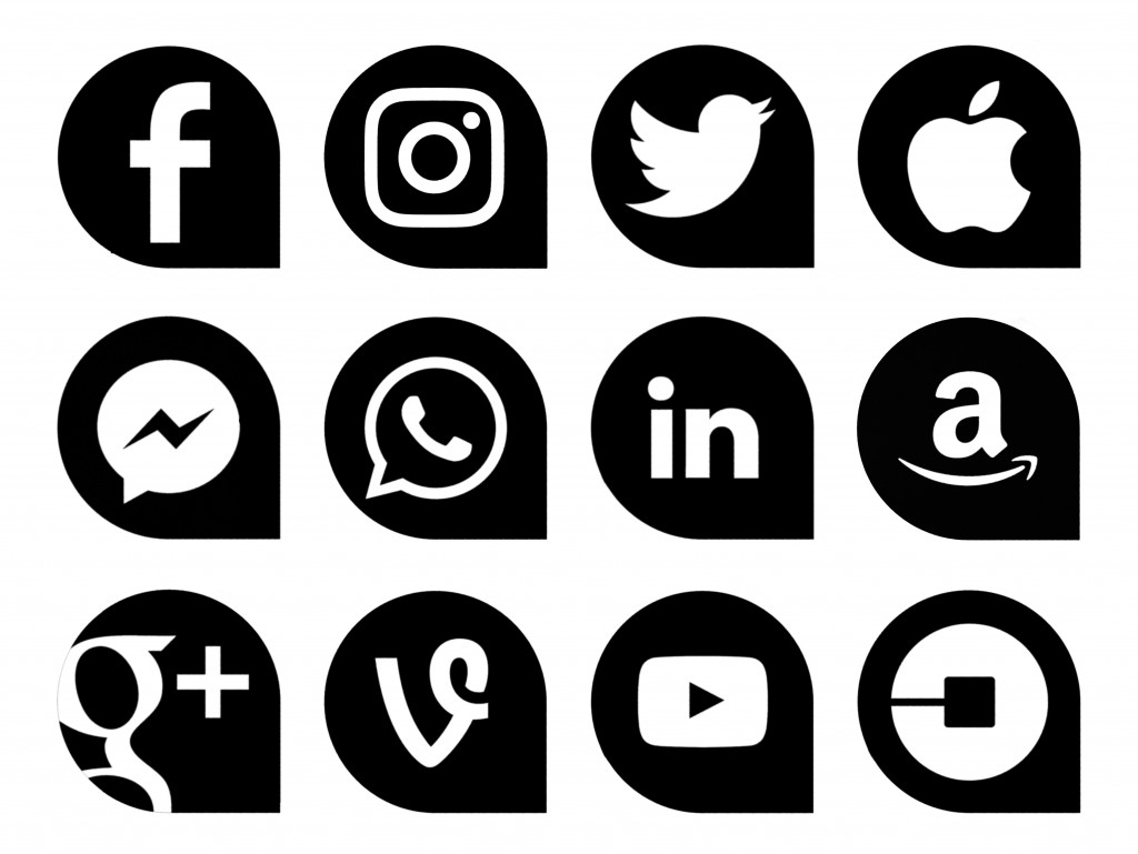 social media icons concept of social media