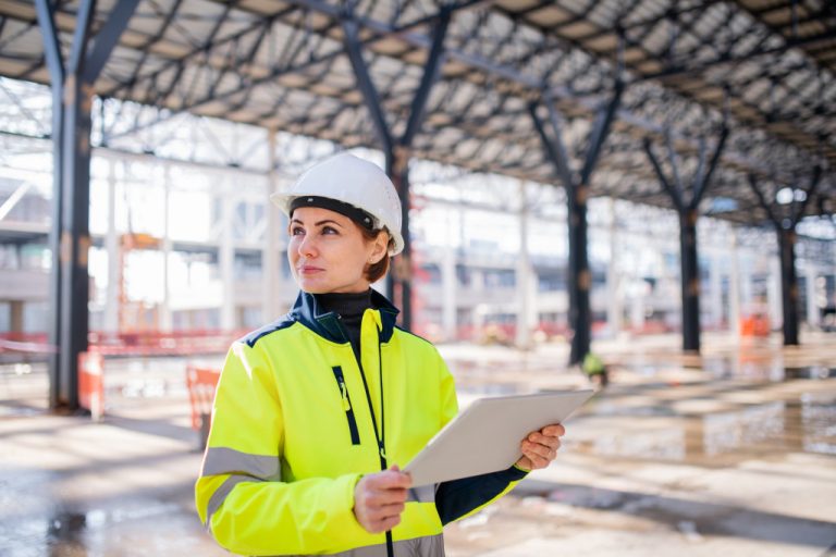 woman at the Construction Site